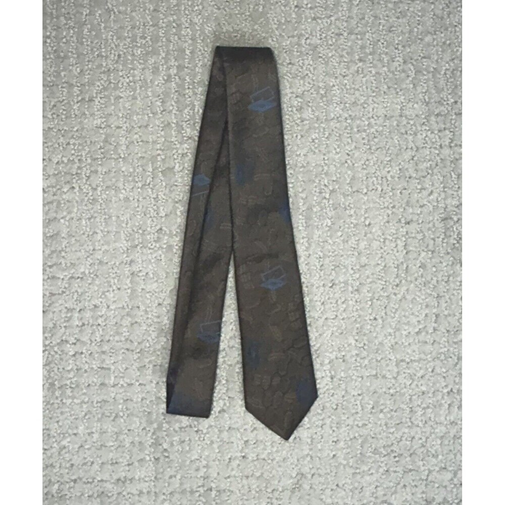 Vintage Sergio Valente Men's Silk Slim Tie Never Worn Made In USA